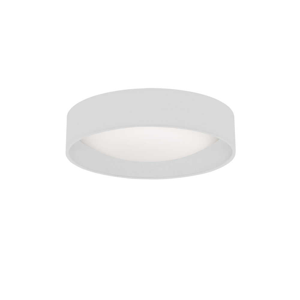 11" Light Flush Mount Fixture White Shade