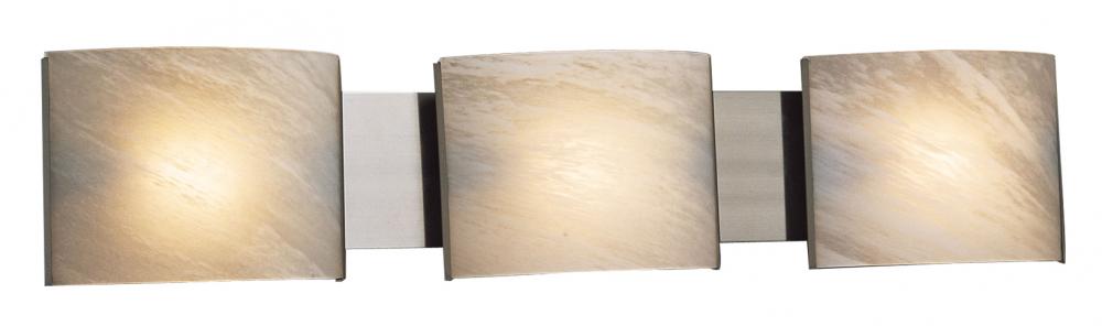 3 Light Wall Sconce - Brushed Nickel