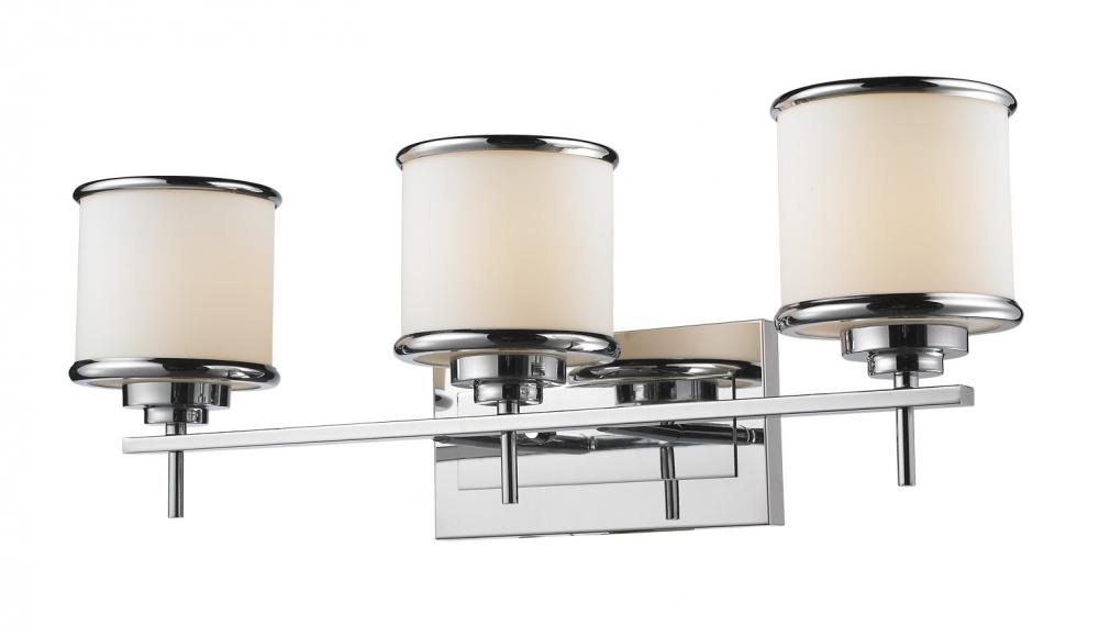 3 Light Wall Sconce - Chrome