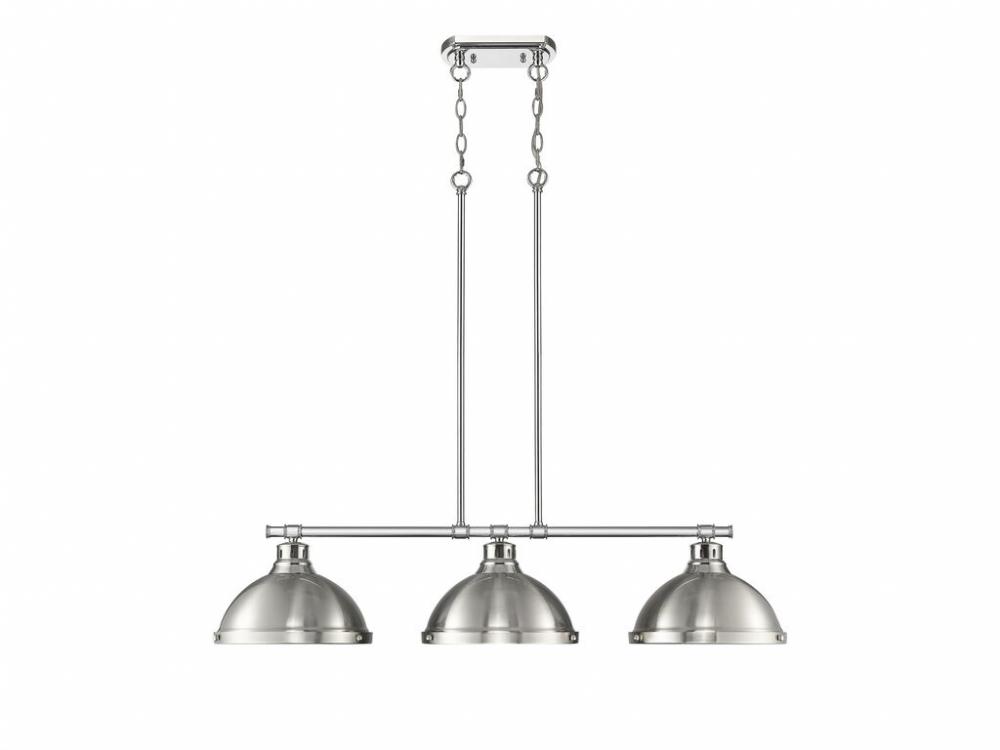 Duncan Small Pendant with Rod in Aged Brass with Matte White