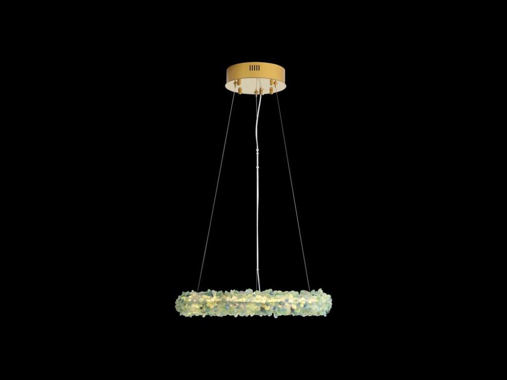 Corallo 30" LED Chandelier in Turquoise