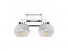 Golden Canada 3094-BA2 CH-ALA - Elliott 2-Light Vanity Light in Chrome with Alabaster Shade