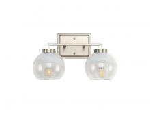 Golden Canada 3094-BA2 PW-ALA - Elliott 2-Light Vanity Light in Pewter with Alabaster Shade