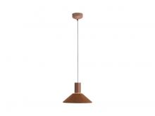 Golden Canada 3133-P13 CO-BK - Faroe 13" LED Pendant in Coffee/Black