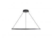 Golden Canada 5460-71 SNB - Veritas 71" LED Ring Chandelier in Sand Black