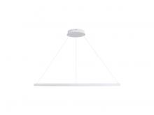 Golden Canada 5460-71 SNW - Veritas 71" LED Ring Chandelier in Sand White
