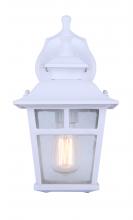Canarm IOL183TWH-C - Fieldhouse, 1 Light Outdoor Downlight Twinpack, Seeded Glass, 100W Type A, 6 1/4" x 11" x 7