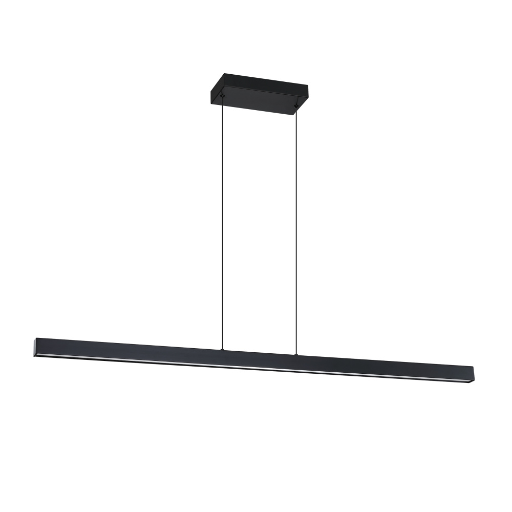 ZONA Diffused LED Linear Fixture in a Matte Black finish featuring Adjustable LED Light Colour