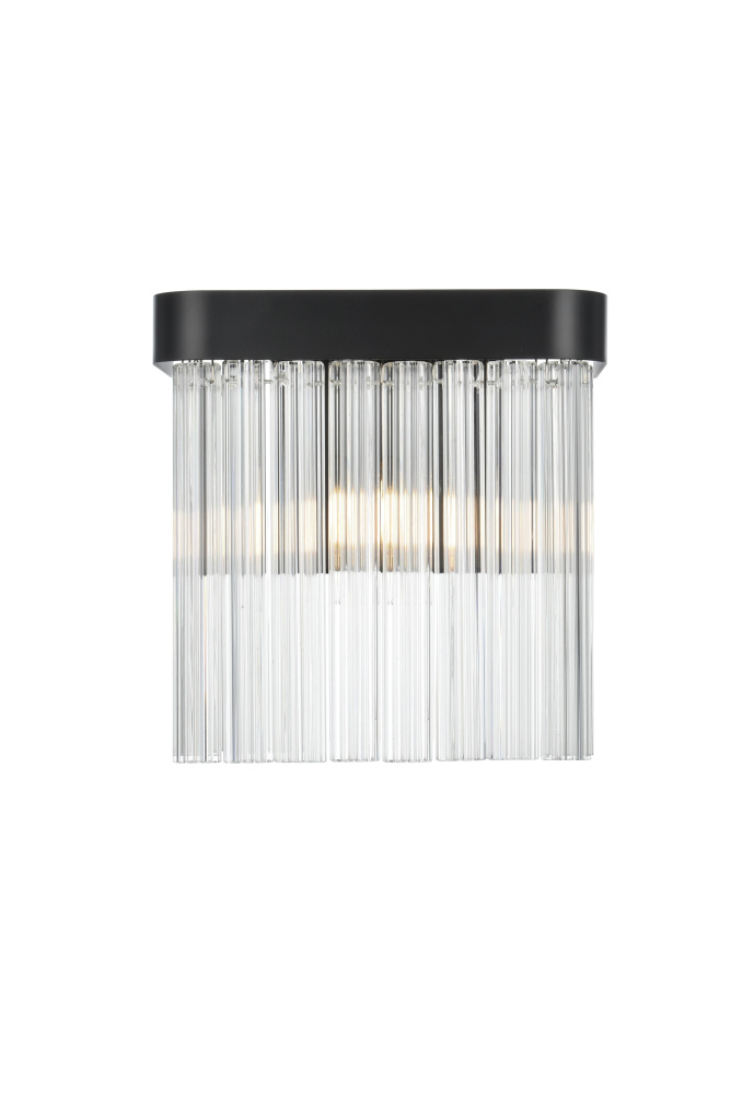 Harlow 9 inch Wall Sconce in Black