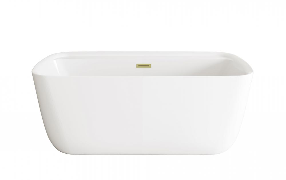 Bathtub 59.1x28.3x22.8 GW with BGD drain kit