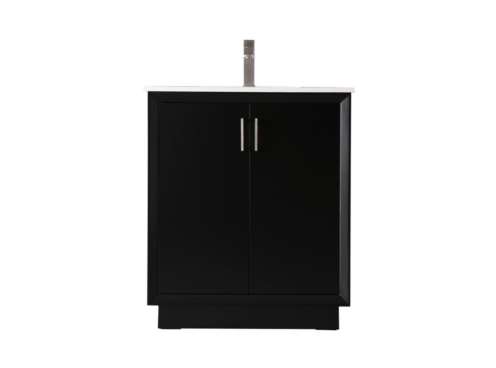 Vanity Cabinet 2Dr 30"W x 22"D x 35"H black