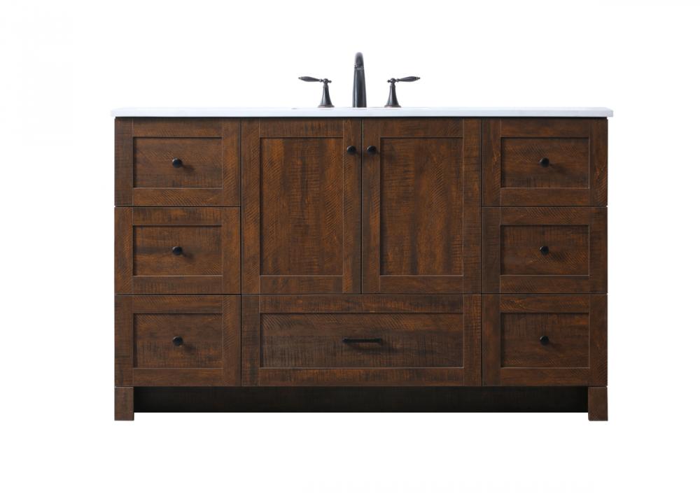 Vanity Cabinet 7Dw 2Dr 60"x19"x34" Expresso