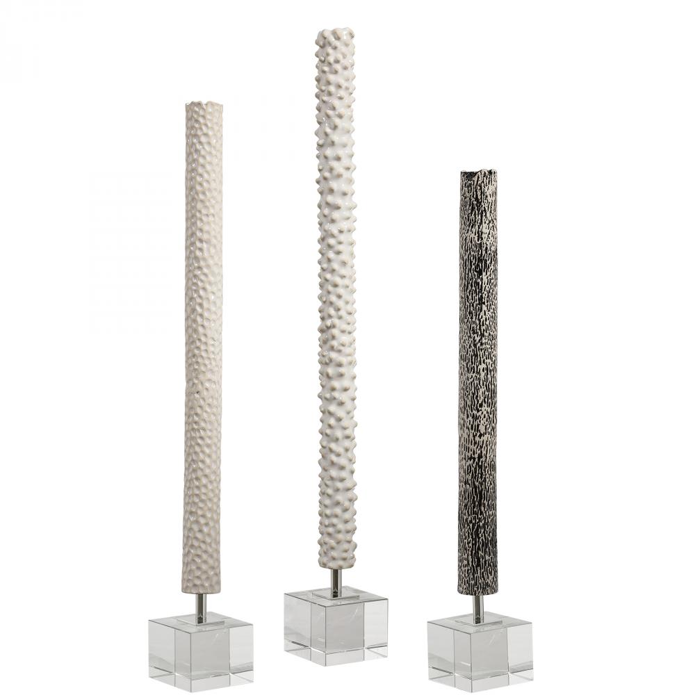 Uttermost Makira Cylindrical Sculptures Set/3