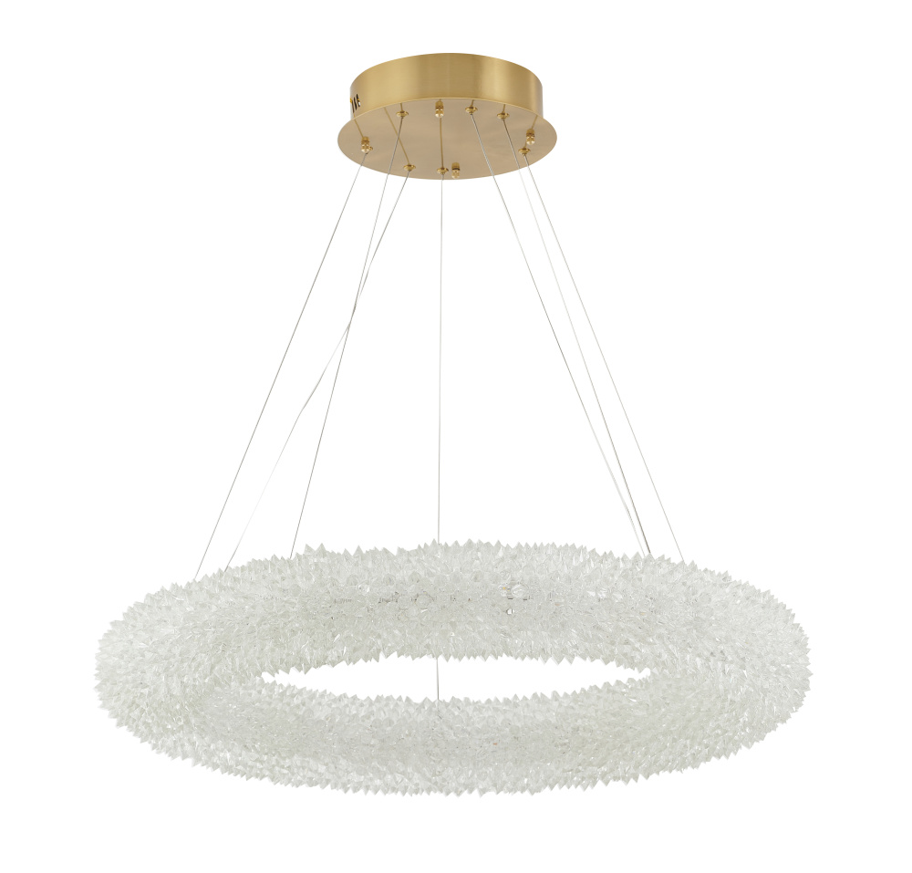 Brass Frame Chandelier
