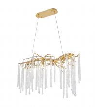 Bethel International Canada CN11C36G - Chandelier Aluminum & Glass