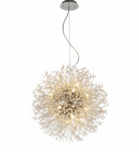 Bethel International Canada GL85C24CH - 16-Light Chrome Stainless Steel Chandelier With Clear Crystal Accents
