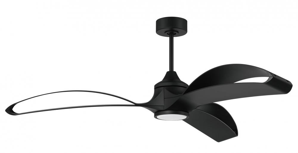 60" Ceiling Fan w/Wi-Fi, DC Motor, Blades, LED Light Kit, Damp Rated