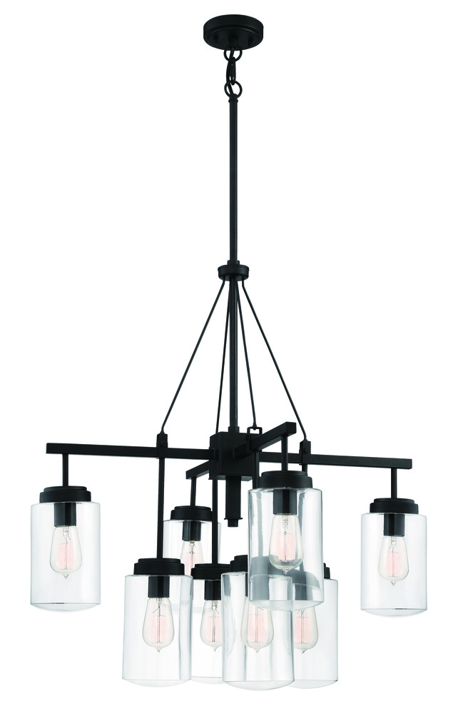 Crosspoint 8 Light Outdoor Chandelier Espresso