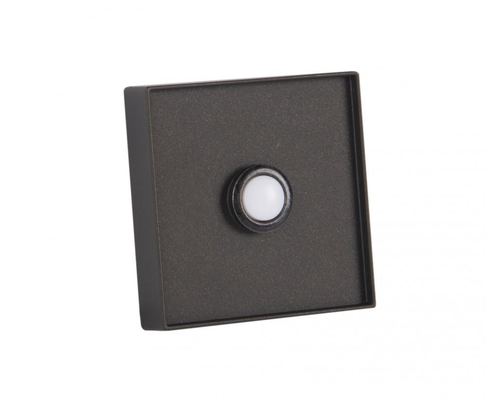 Recessed Mount LED Lighted Push Button in Espresso