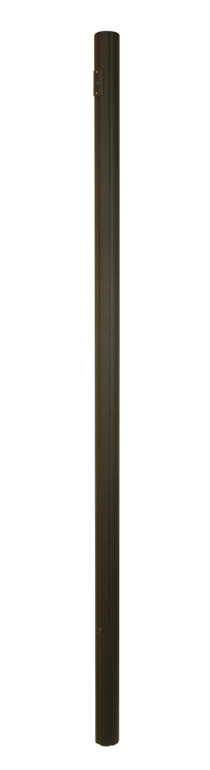 84" Fluted Direct Burial Post in Textured Black