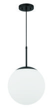 Craftmade 56892-FB-WG - 1 Light Medium Pendant with White Glass