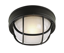 Craftmade Z394-TB - Round Bulkhead 1 Light Small Flush/Wall Mount in Textured Black